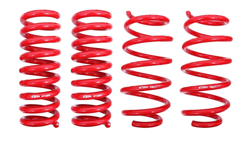 BMR Red 1.25 Lowering Spring Kit 08-23 Dodge Challenger V8 RWD